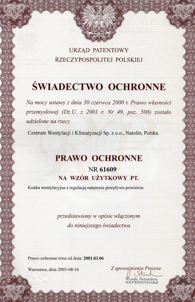 Patent CWK
