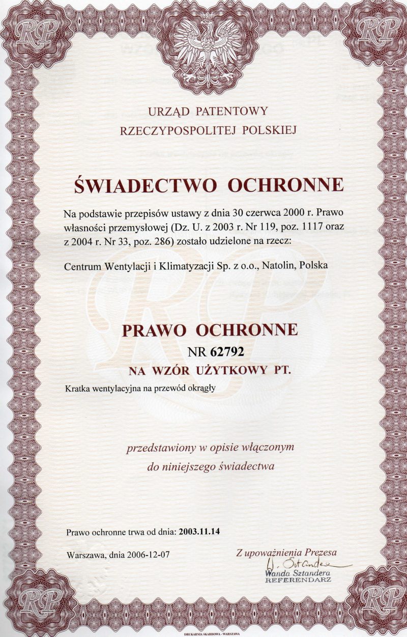 Patent CWK
